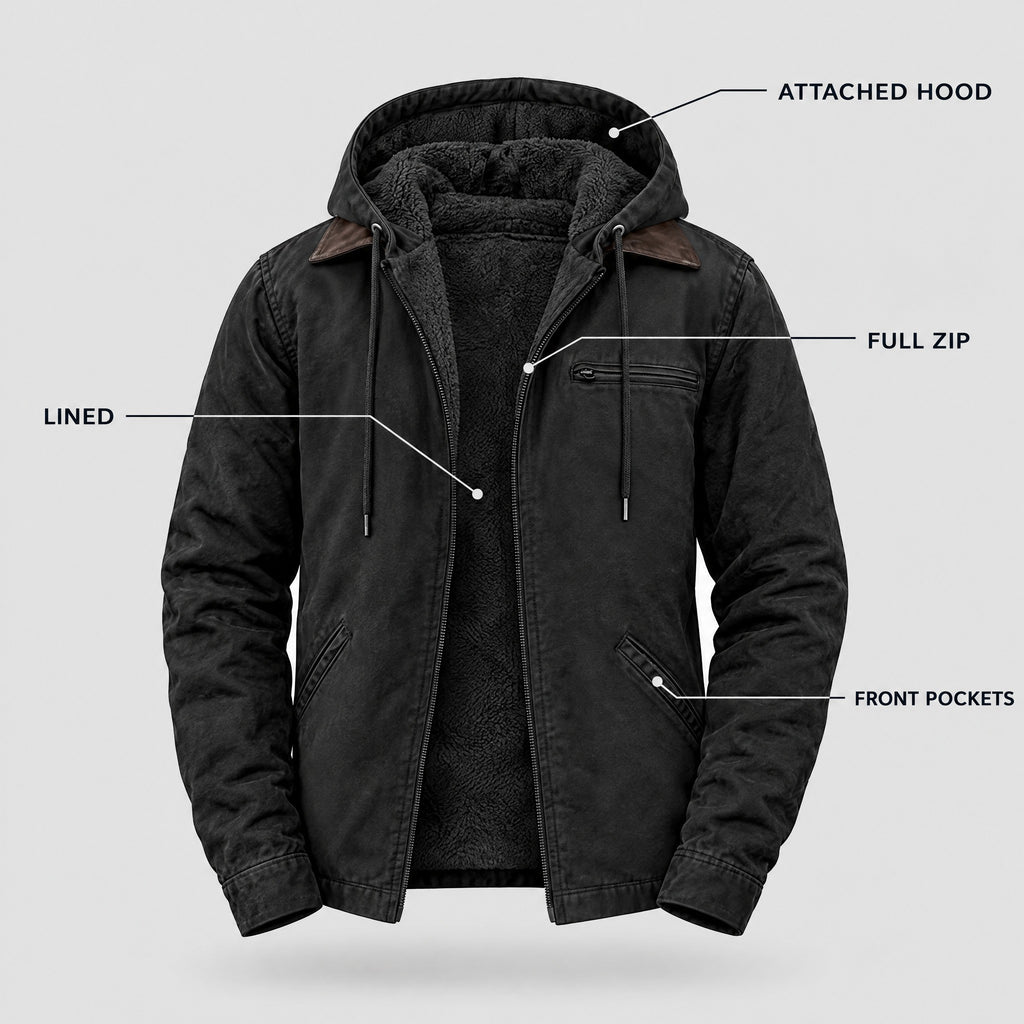 Jasper | Hooded Full-Zip Jacket – KEY