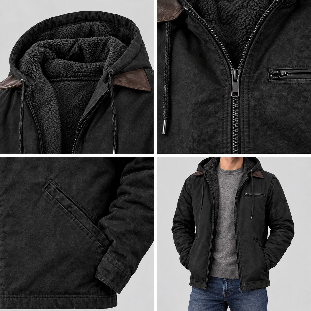 Jasper | Hooded Full-Zip Jacket – COLLAGE