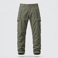 Ambrose | Slim Fit Zippered Pocket Trousers – Army Green
