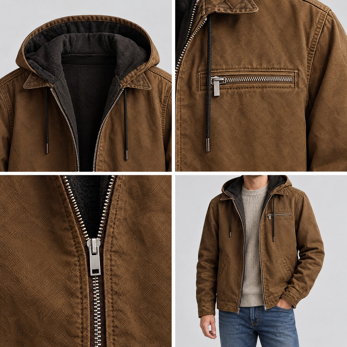 Fergus | Hooded Regular Fit Jacket – COLLAGE