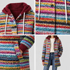Georgiana | Plaid Hooded Mid-Length Coat – COLLAGE