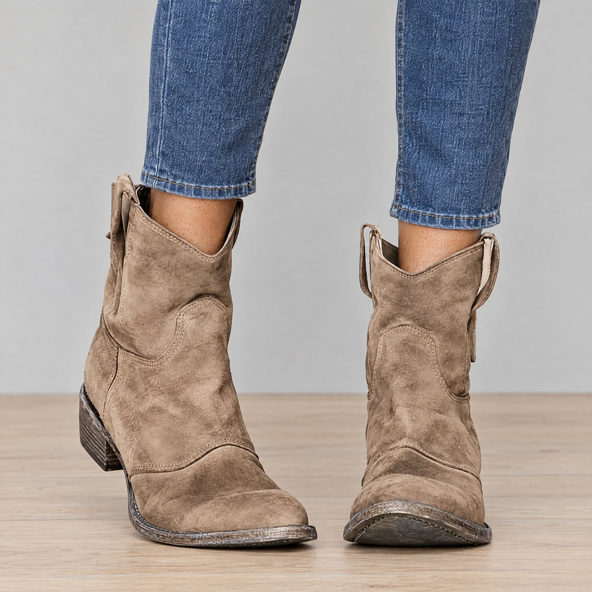 Maeve | Embroidered Pull-On Ankle Boots – ICP