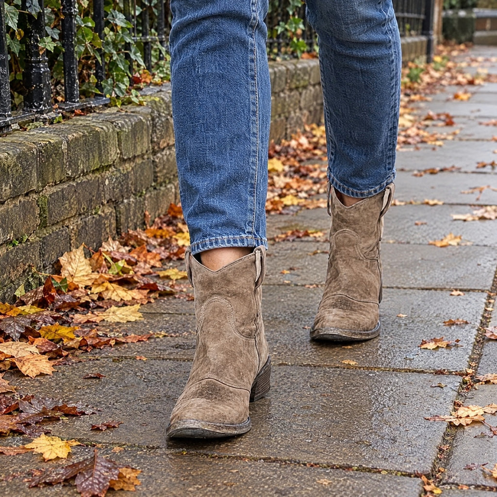 Maeve | Embroidered Pull-On Ankle Boots – UGC