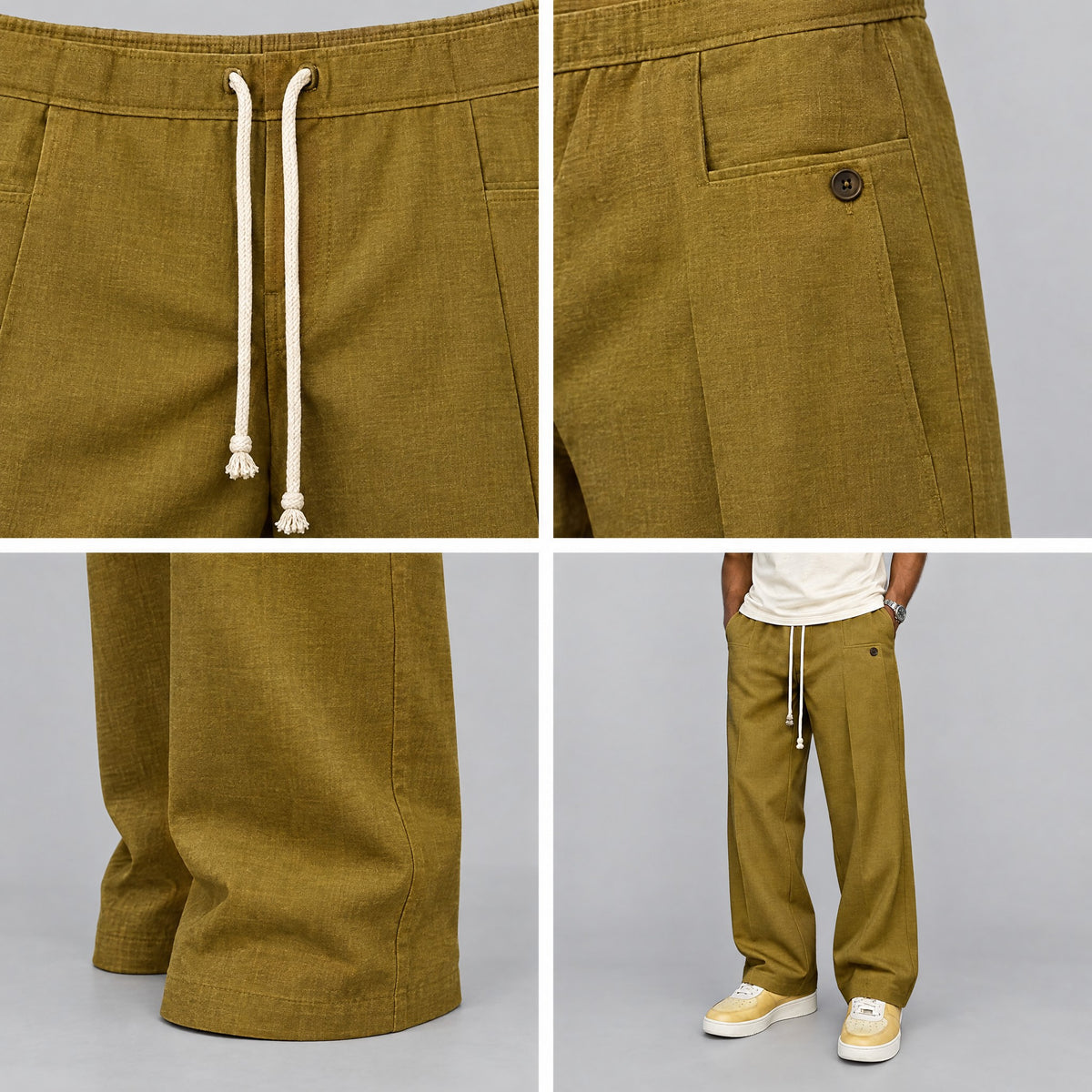 Quentin | Wide-Leg Drawstring Trousers – COLLAGE