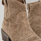 Maeve | Embroidered Pull-On Ankle Boots – DETAIL
