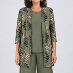 Rosalind | Three-Piece Cardigan, Top and Wide-Leg Trouser Set – ICP