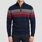 Theo | Striped Quarter-Zip Pullover – ICP