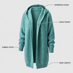 Tilly | Oversized Hooded Longline Cardigan – KEY
