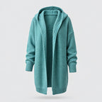 Tilly | Oversized Hooded Longline Cardigan – Blue
