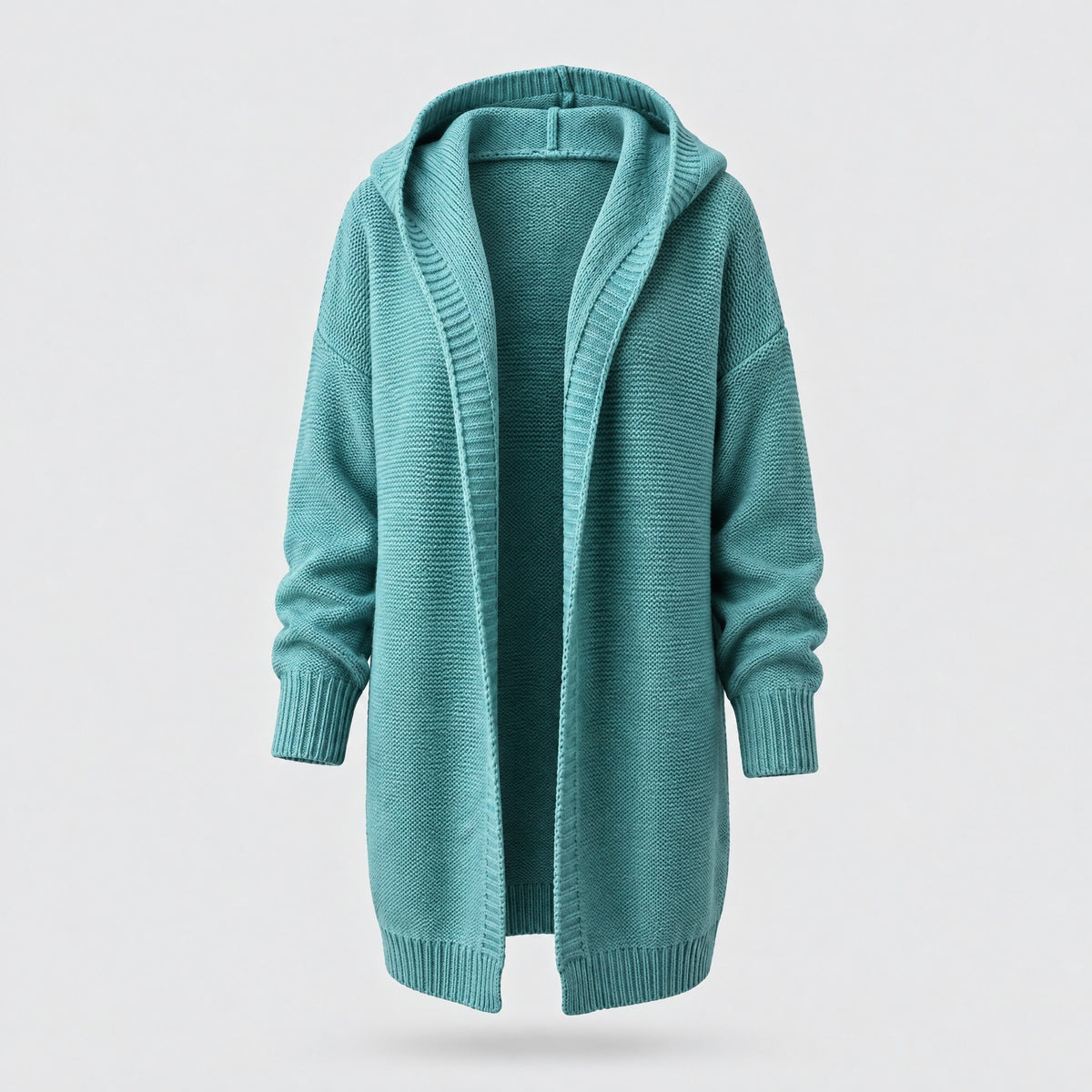 Tilly | Oversized Hooded Longline Cardigan – Blue