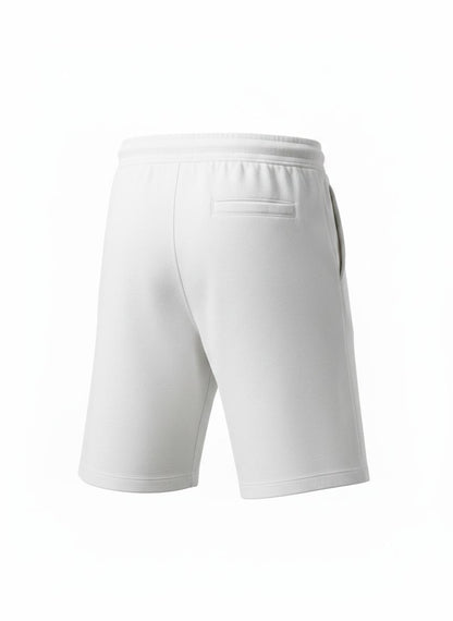 White Drawstring Short for Men