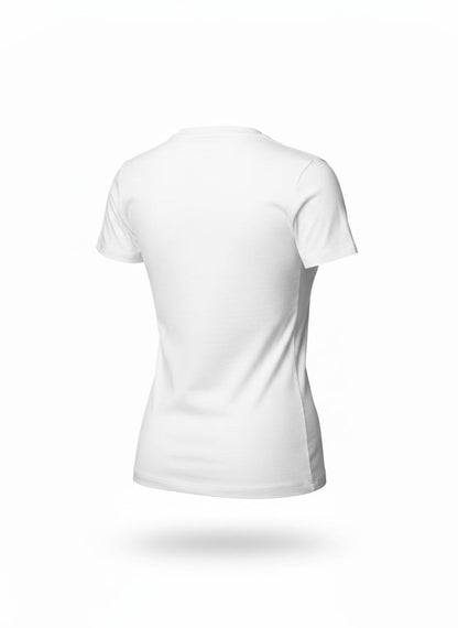 White Fitted T-Shirt for Women