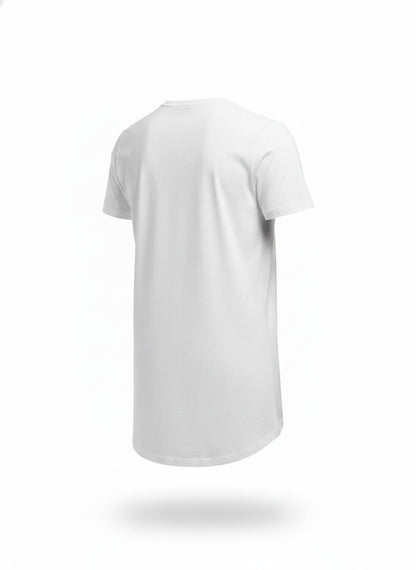 White Longline T-Shirt for Men